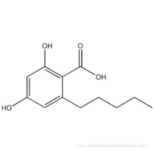 beta-Resorcyclic acid, 6-pentyl- CAS 491-72-5